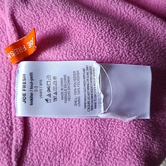 10 for $25 - Joe Fresh Girls 2-3 Years Purple-Pink Winter Hat with Chin Strap - Picture 2 of 2